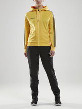 Craft Hoodie Fullzip Pro Control Yellow/Black Women